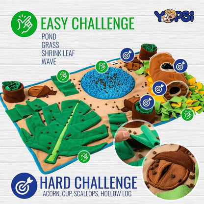 Snuffle Mat for Dogs Large Breed 39.4''X23.6''- Interactive Dog Toys for Boredom - Sniff Mat - Mental Stimulation - Enrichment Toys