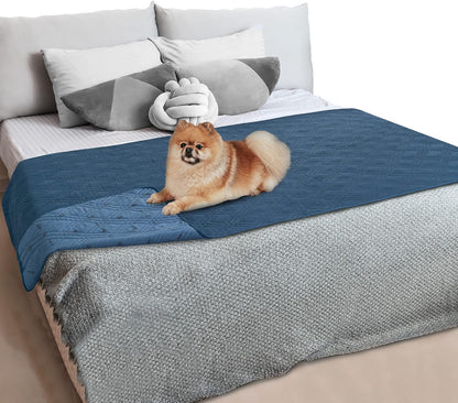 Waterproof Couch Cover for Dogs, Reversible Furniture Cover Sofa Protector for Pet Cat Bed, Washable Blanket Dog Cover for Couch Seat