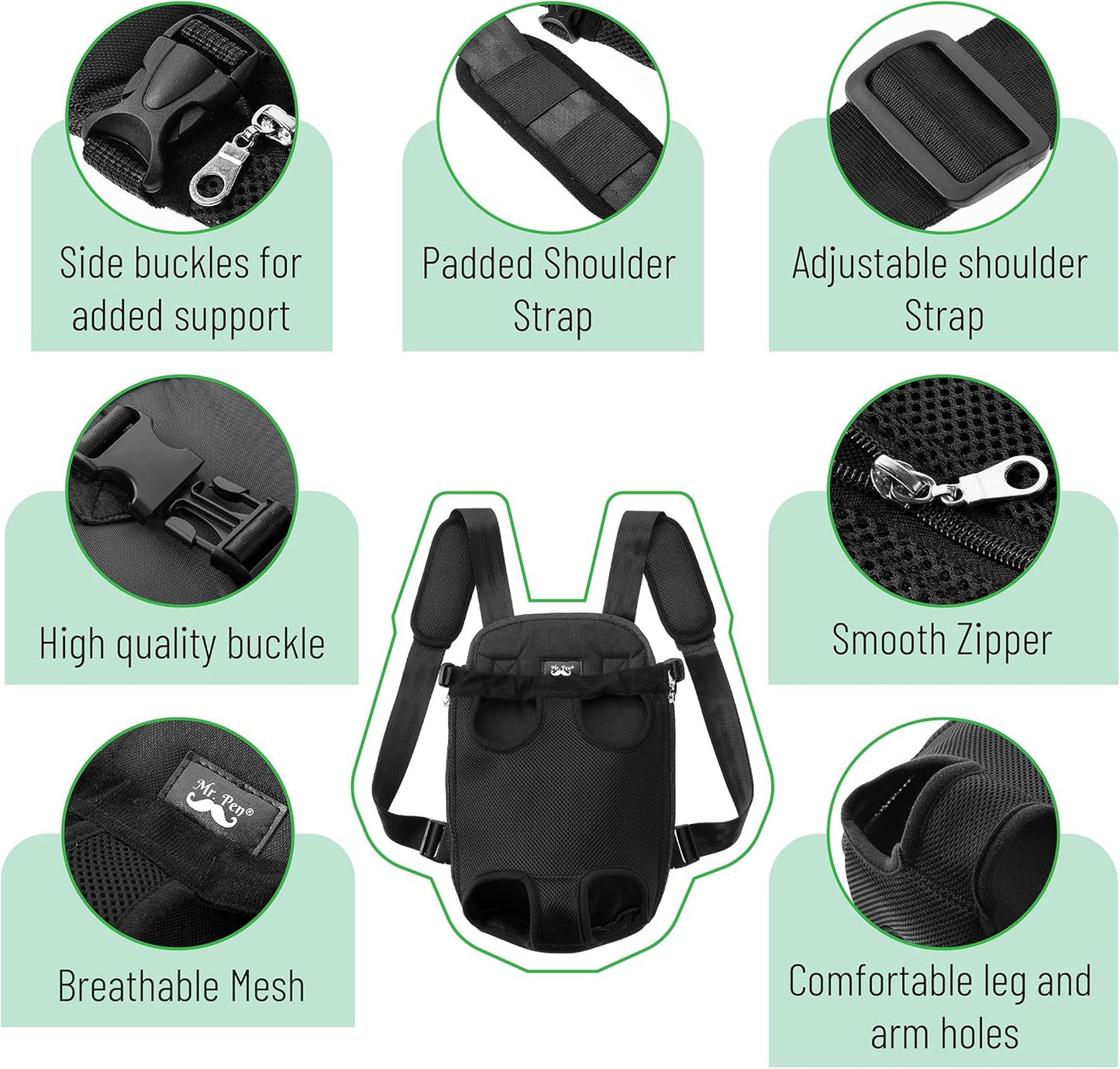 - Pet Carrier Backpack, Weighing up to 12 Lbs, Adjustable Dog Carrier Backpacks, Dog Backpack Carrier for Small Dogs, Dog Front Carrier