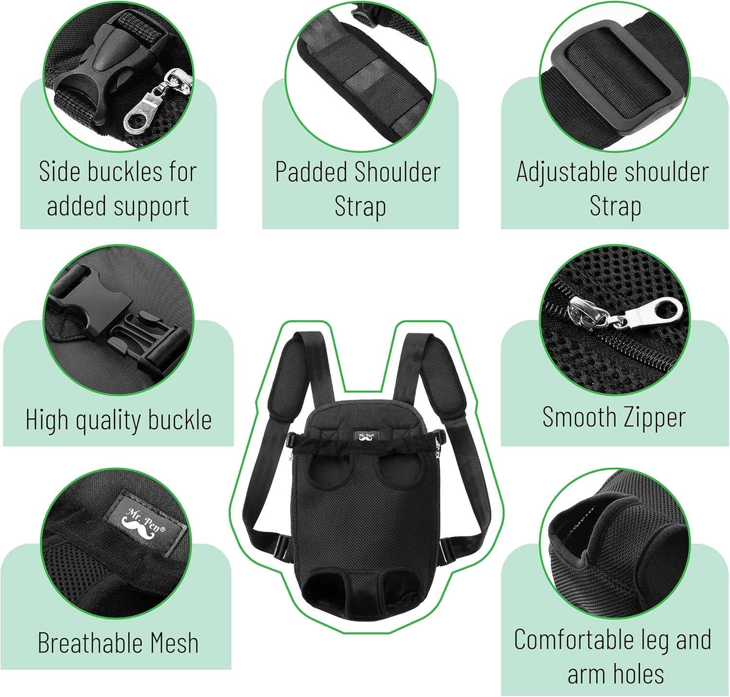 - Pet Carrier Backpack, Weighing up to 12 Lbs, Adjustable Dog Carrier Backpacks, Dog Backpack Carrier for Small Dogs, Dog Front Carrier