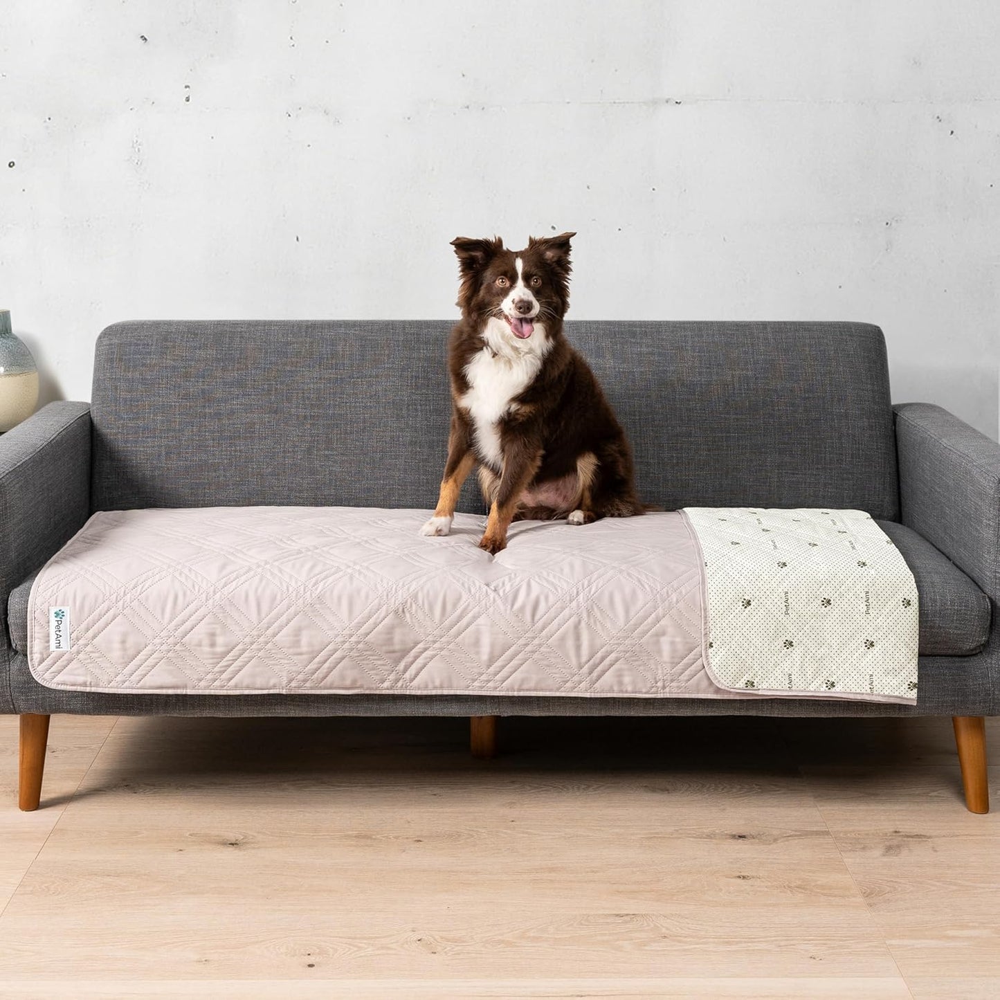 Waterproof Couch Cover for Dogs, Reversible Furniture Cover Sofa Protector for Pet Cat Bed, Washable Blanket Dog Cover for Couch Seat