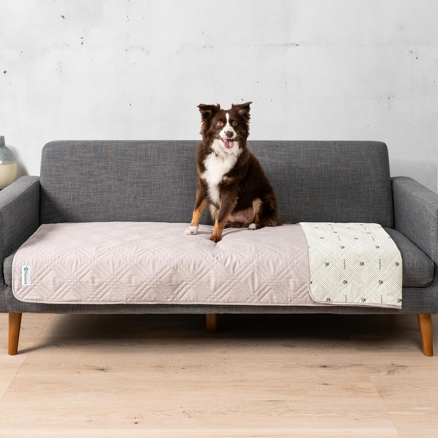 Waterproof Couch Cover for Dogs, Reversible Furniture Cover Sofa Protector for Pet Cat Bed, Washable Blanket Dog Cover for Couch Seat