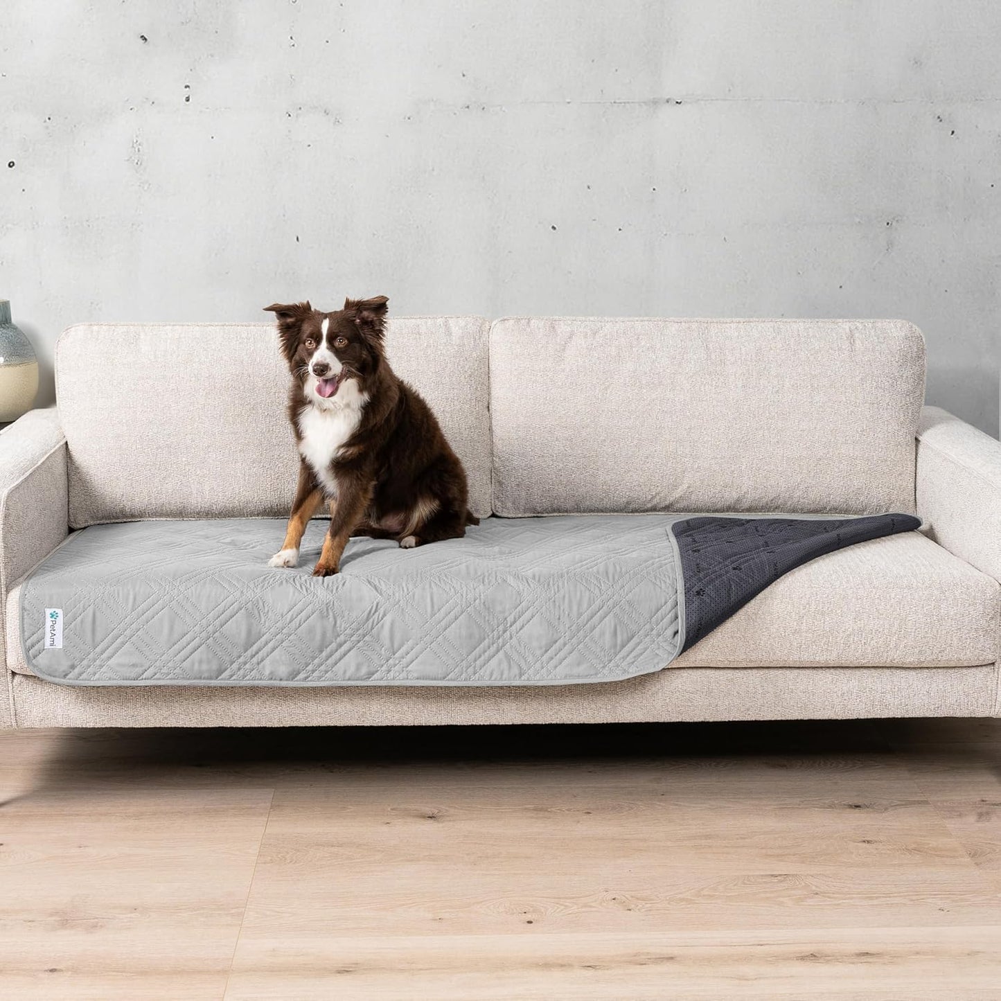 Waterproof Couch Cover for Dogs, Reversible Furniture Cover Sofa Protector for Pet Cat Bed, Washable Blanket Dog Cover for Couch Seat