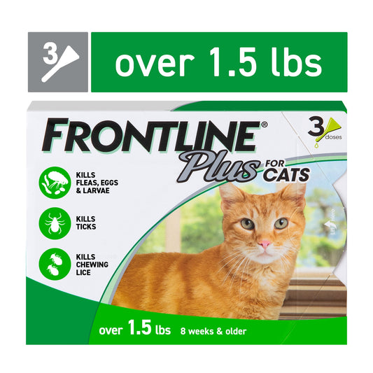 plus for Cat & Kitten Flea & Tick Spot Treatment, 3 Count