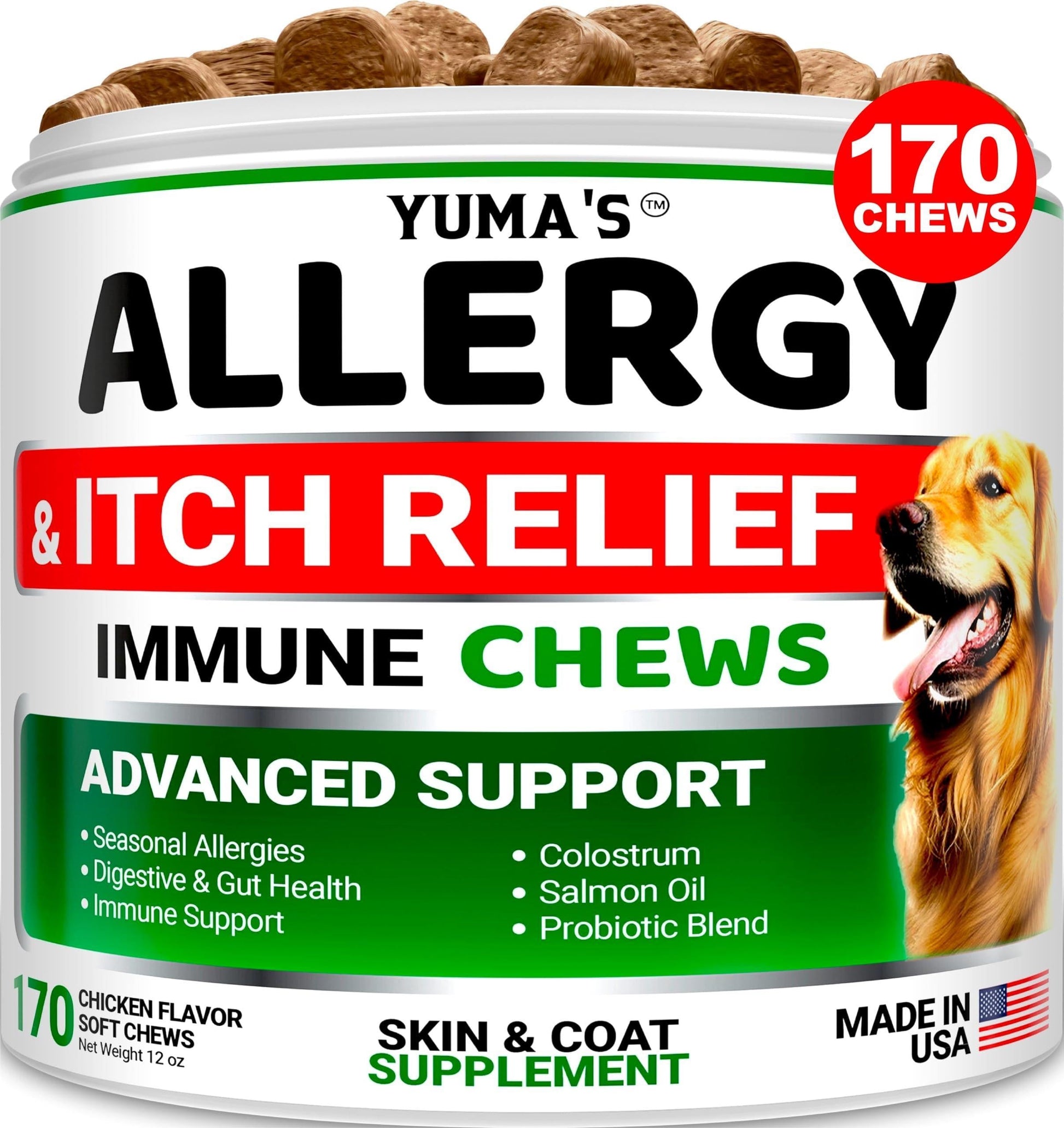 Dog Allergy & Itching Relief Chews (170 Treats)