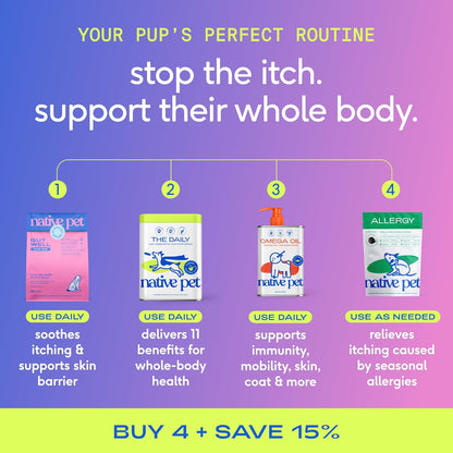 Gutwell Itchy Skin - Dog Itching Skin Relief & Seasonal Allergy Itch Relief for Dogs - 60 Scoops