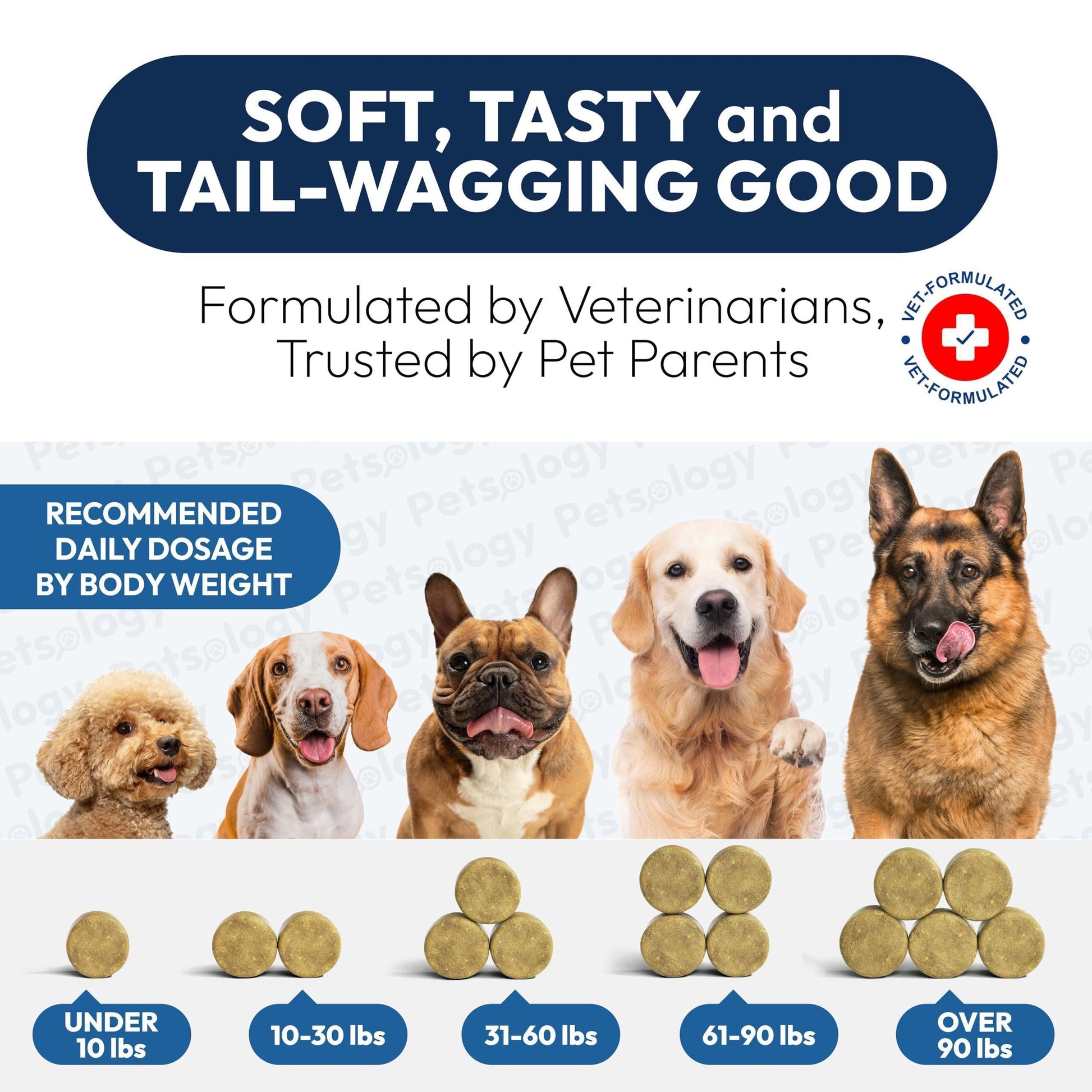 Omega 3 Fish Oil for Dogs 170 Chews Dogs Itchy Skin Allergy Relief Skin Coat