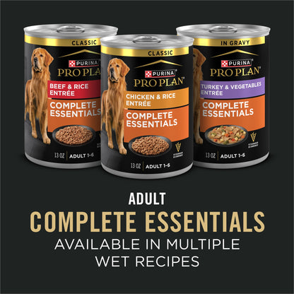 Complete Essentials Shredded Blend Chicken and Rice Dry Dog Food Formula with Probiotics for Dogs, 15 Lb Bag