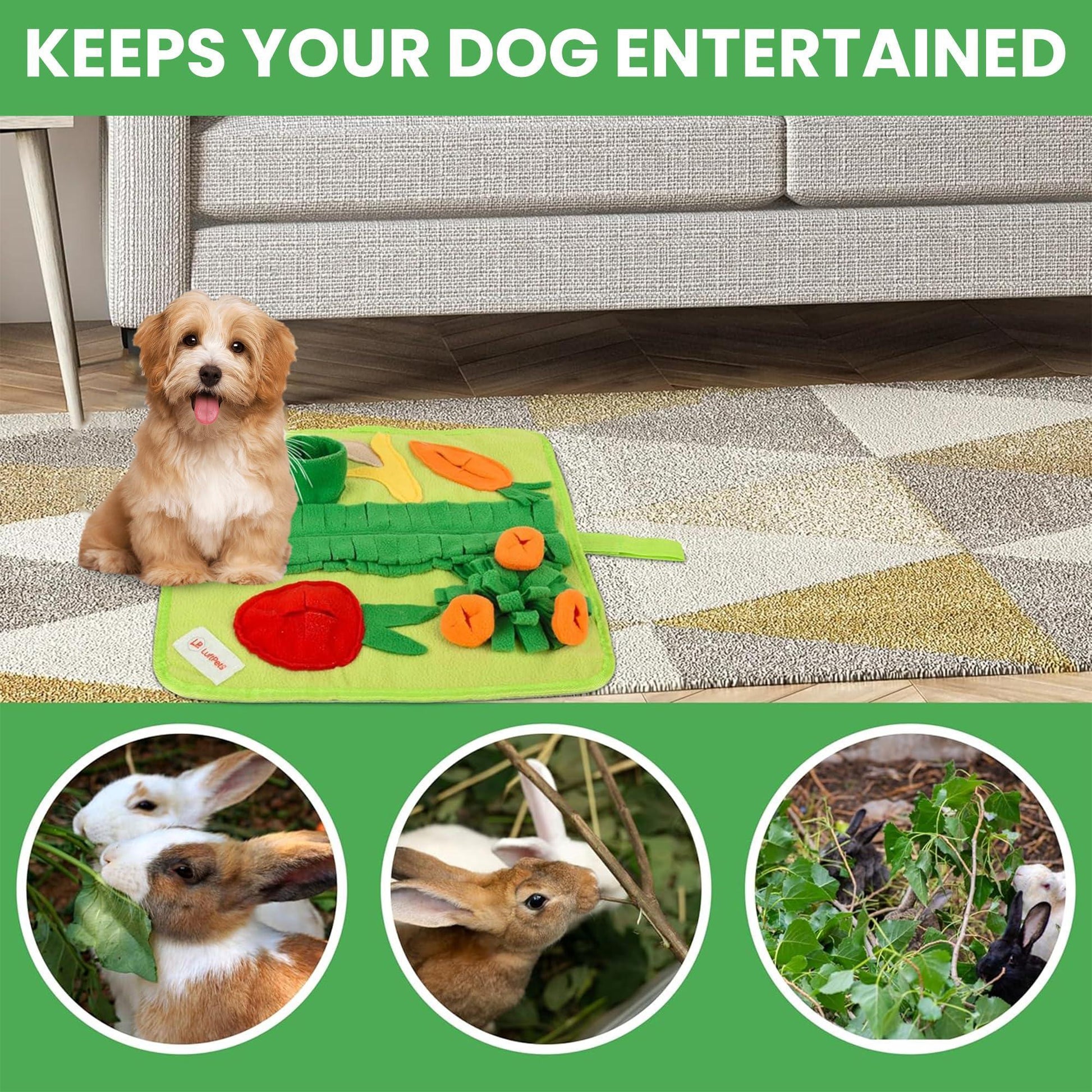 Snuffle Mat for Small Dogs & Cats 