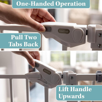  30" Tall Safety Gates for Pets, Hallways, Bedrooms, Wall Pressure Mount No Drill