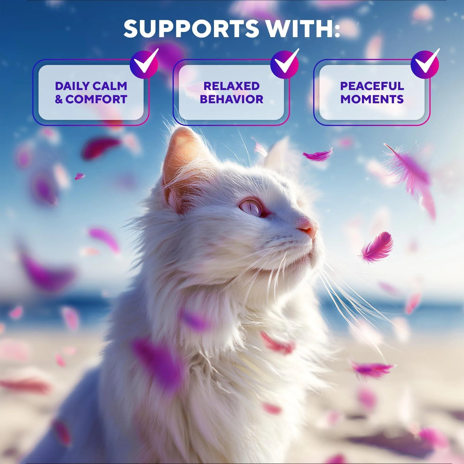 Calming Pheromone Spray Scratch Repellent for Cats 100 Ml 2 Pack Reduces Scratching Furniture, Helps with Travel, Fireworks, Thunder 